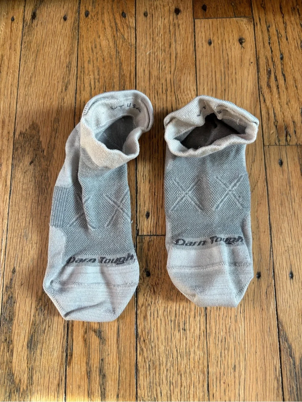 Darn Tough Men's Low-Cut Athletic Socks in Light Gray